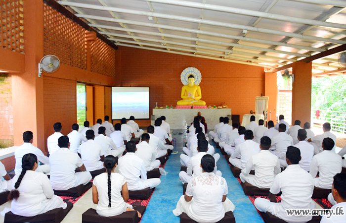 படையினருக்கு மன அமைதி தொடர்பான  தியான நிகழ்வு