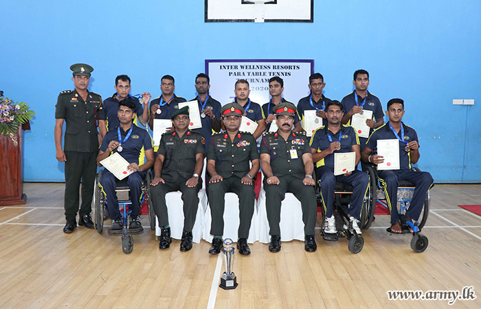 Differently-able War Heroes Play Table Tennis 