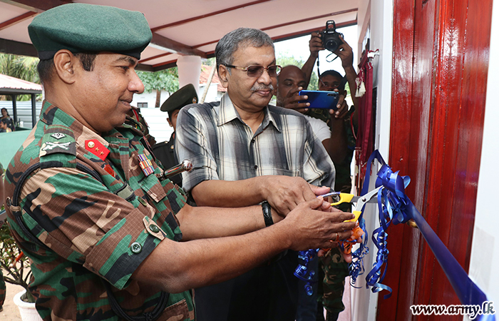 15 වන ශ්‍රී ලංකා ජාතික ආරක්‍ෂක බළමුළුවේ භටපිරිස් විසින් කෝපායි ප්‍රදේශයේ ඉදිකළ නව ‘සංහිඳයා කේන්ද්‍රය’ විවෘත කරති