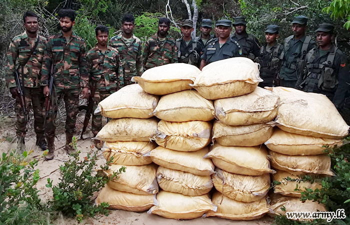 Troops in Mannar Apprehend More Smuggled Turmeric Stocks 
