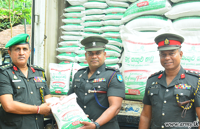 Army-Produced Rice Stocks under 'Thuru Mithuru-Nawa Ratak' Now Available for Army Troops 