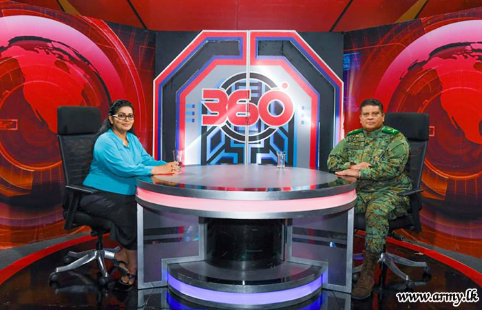 'Derana' TV '360°' Interviews Commander on COVID-19