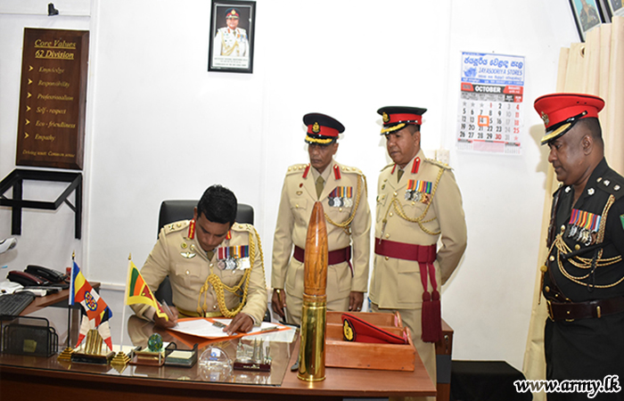 62 ஆவது படைப் பிரிவின் புதிய தளபதிக்கு கௌரவ  மரியாதை