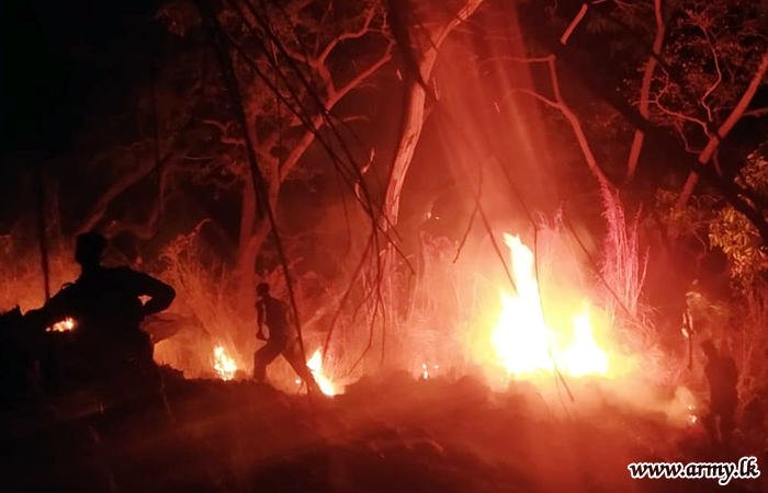 Air Mobile Brigade Troops Help Douse Bush-fire 