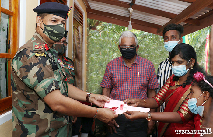 Troops with Southerner's Support Build New Homes for LTTE Woman Combatant & Deserving Family in Jaffna