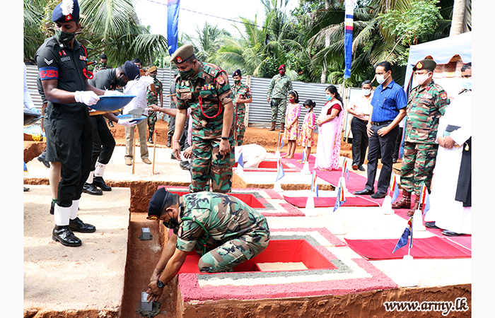 Jaffna Troops to Build One More House for a Deserving Family 