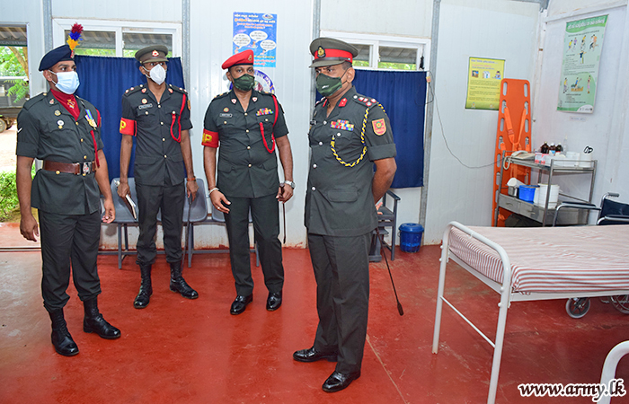 கிளி முன்னரங்கு பராமரிப்பு பிரதேச தளபதி முருகண்டி 5 வது இராணுவ பொலிஸ் முகாமுக்கு விஜயம்