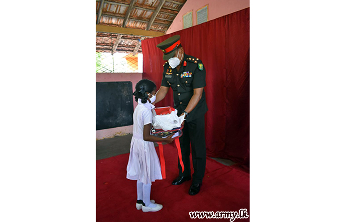 Army Initiative Gets School Accessories for Students at Kattakaragaukuduiruppu Roman Catholic Tamil Mixed School  