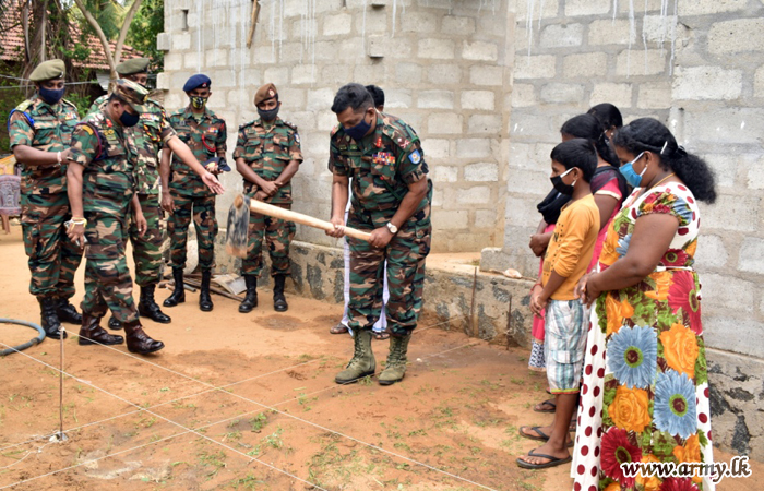 Troops Provide Technical & Manpower Support for Completion of Civilian’s Home