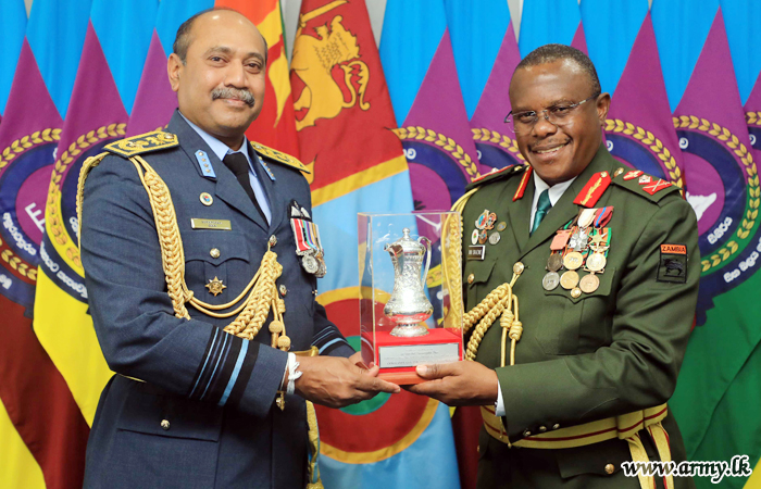 Zambian Army Chief Pays Courtesies on Air Force Commander