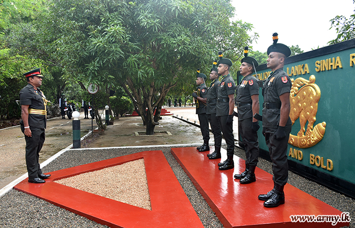 SLSR Colonel of the Regiment Interacts with His Troops in Wanni & North