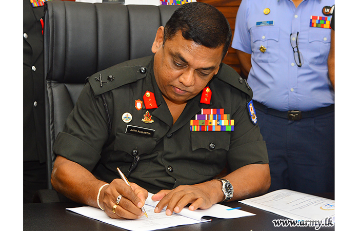 Major General Pallawala, New Chief of Staff at OCDS Accepts Office