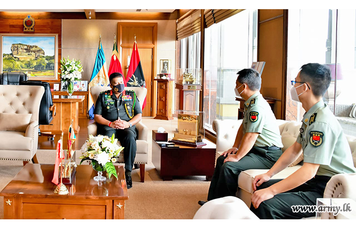 Chinese Defence Attaches Call on General Shavendra Silva at AHQ