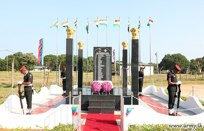 பாலாலியில் உயர் நீத்த இந்திய அமைதிகாக்கும் வீரர்களுக்கு அஞ்சலி