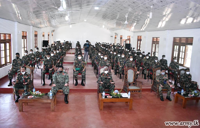 64 Division Troops Listen to Lecture 