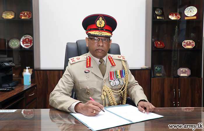 New Military Secretary Takes Office in Simple Ceremony