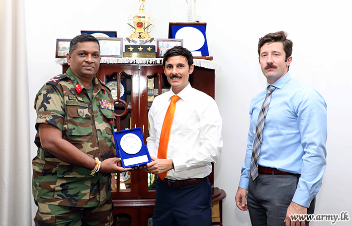 US Embassy Civil Affairs Officers Receive Updates from Jaffna Commander