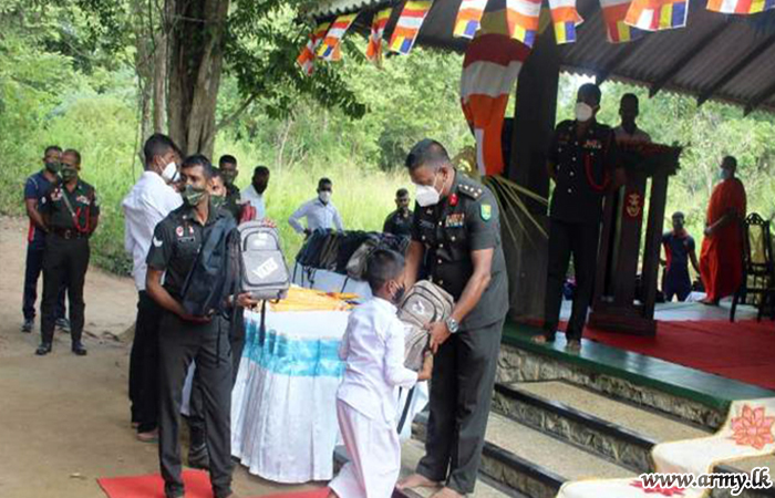 Relief Supplies, Provided by Buddhist Monk Distributed thru Army Coordination in Puleliya