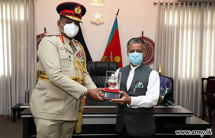 Indian High Commissioner Makes Courtesy Call on SF Jaffna Commander
