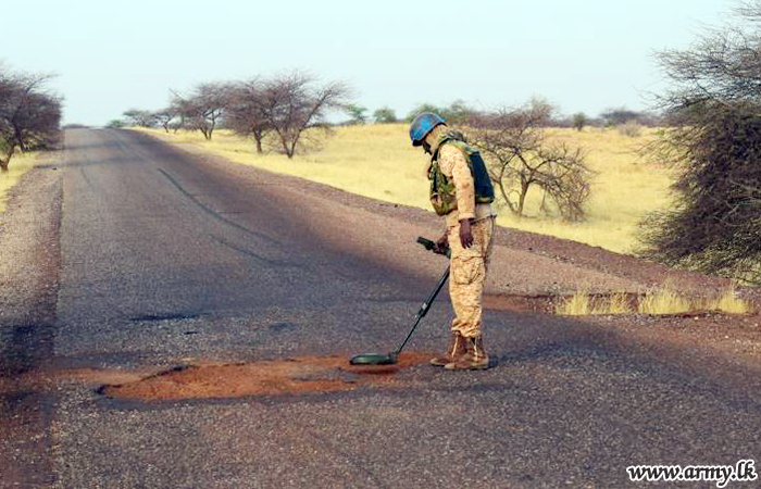 Present Sri Lankan Contingent in Mali Recovers IEDs & Completes 21 Escorts of CCEO 