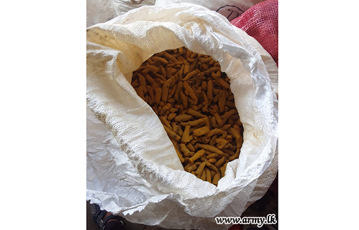 Smuggled Turmeric Stocks Taken into Custody