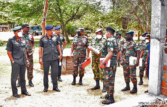 Wanni Commander Inspects Construction Progress at Battalion Training School 