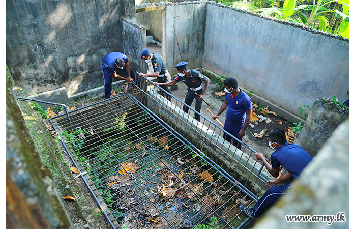 இலங்கை பொறியியல் சேவை படையினரால் சிறுவர் இல்லம் சுத்தம் 