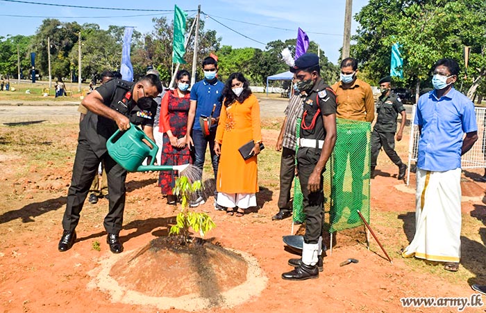 படையினரின் செயற்பாடுகளில் பசுமையாகின்றது கண்ணகி அம்மன் கோவில் வளாகம்