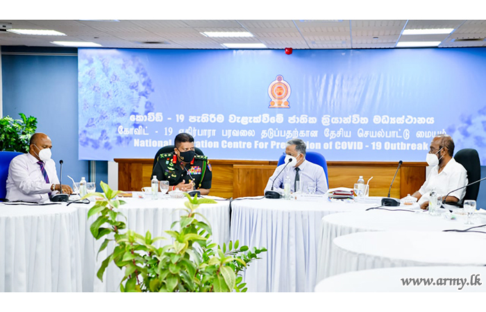 கொவிட்  - 19  பரவலை தடுப்பதற்கான குழு கூட்டத்தில் தற்கால முன்னேற்றங்கள் தொடர்பில் ஆராய்வு 