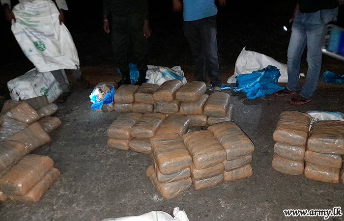 55.7 மி. பெறுமதியான 185 கிலோ கஞ்சா மீட்பு 