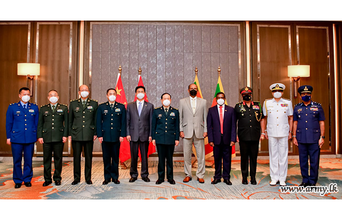 Chinese Delegation Meets Secy Defence, Top Officials & Service Chiefs