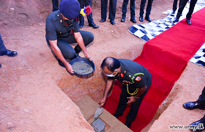 Foundation Stone Laid for Officers' Mess at Diyatalawa