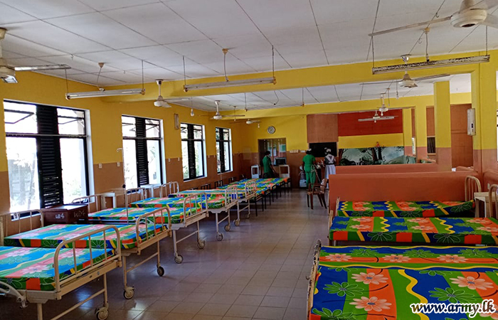 122 பிரிகேட் படையினரால் வைத்தியசாலைகளை இடைநிலை பராமரிப்பு நிலையங்களாக மாற்றும் 