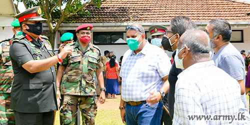 කොළඹ දිස්ත්‍රික්කයේ එන්නත්කරණ වැඩසටහන යුද්ධ හමුදාධිපතිතුමන්ගේ නිරීක්‍ෂණයට