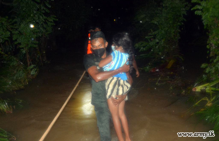 Army Troops Busy Rescuing Flood & Landslide Victims 