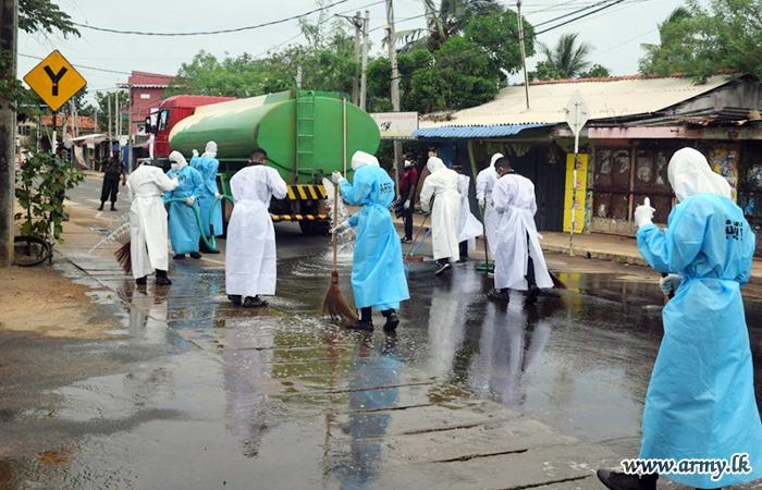 521 Brigade Troops Disinfect Achchuvely Area