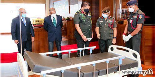 Private Company Gifts 10 ICU Beds to Army-improvised ICC at Seeduwa