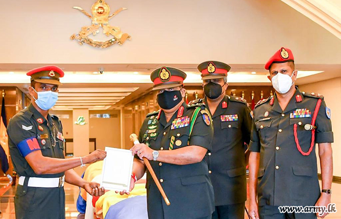 Huge Buddhist Flag, Crafted by NCO to Decorate Army HQ Building for 'Vesak'