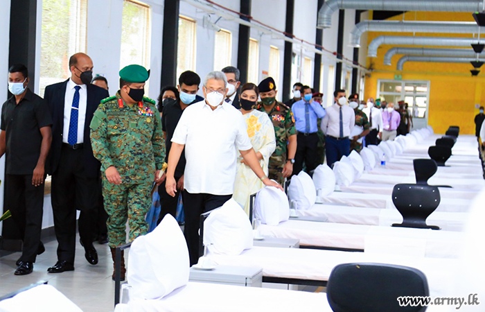 Army Seva Vanitha-Improvised Biggest Emergency Facility for COVID-19 Infectees Ready 
