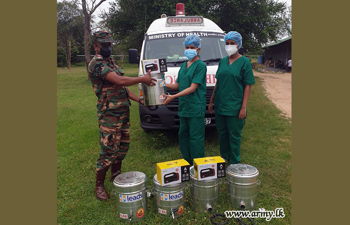 9 SLA Troops Gift Water Boilers & Emergency Torches to ICC 