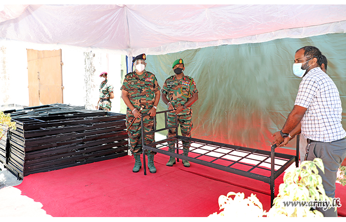 CECB Gifts 100 Metal Beds for Use at Navatkuli ICC for COVID-19 Patients