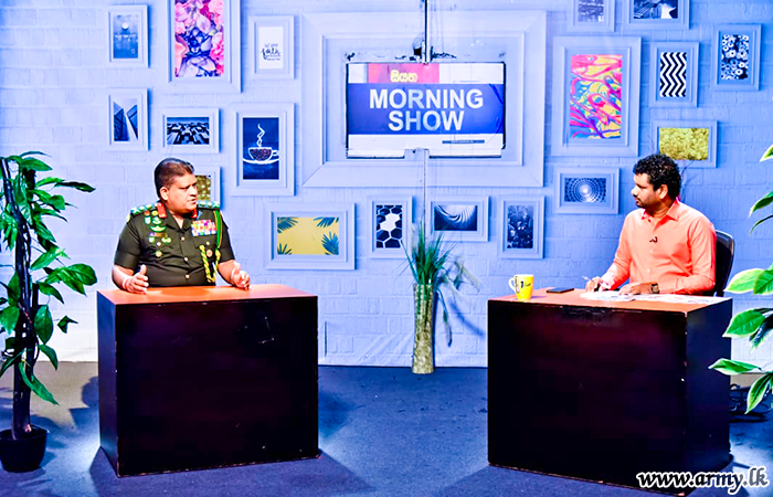 ජෙනරල් ශවේන්ද්‍ර සිල්වා සියත TV නාලිකාවේ ‘පිළිසඳර’ වැඩසටහනට එක්වෙයි