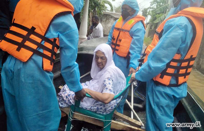 West Troops Still Closely in Touch with Flood Relief Work 