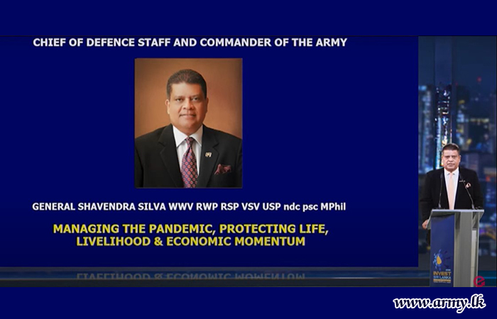 “ශ‍්‍රී ලංකාව ආයෝජන අවස්ථාවන් රාශියකින් සමන්විත රාජ්‍යයක් බවත් අප රට සමග ආර්ථික සම්බන්ධතා වර්ධනය කරගනිමින් විශ්වසනීය සහයෝගයක්  සහ උපායමාර්ගික ආර්ථික සබදතා තුළින් දෙපාර්ශ්වයටම ප‍්‍රතිලාභ හිමිවන ආයෝජනයන් කෙරෙහි යොමුවීමට හැකිබවත්” යුද්ධ හමුදාධිපතිතුමන් පවසයි