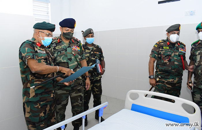 COS Evaluates Finishing Touches at Kandy Army Hospital  