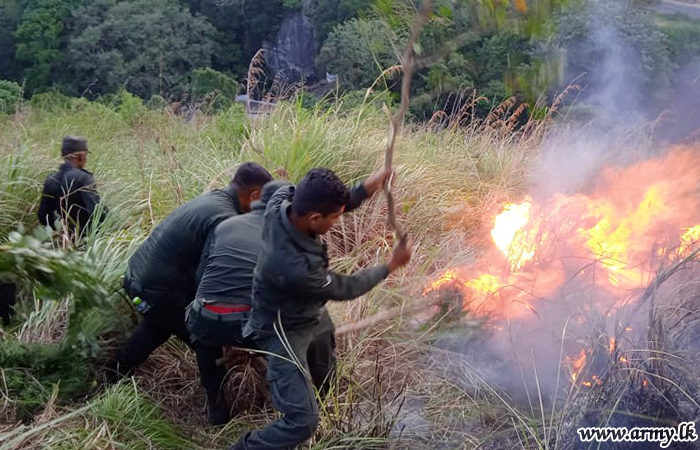 112 Brigade Troops to the Fore Again to Extinguish One More Wildfire 