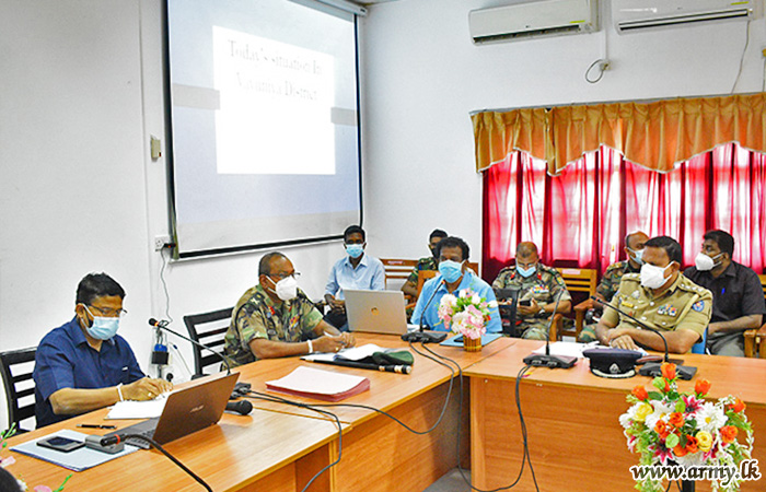 Vavuniya District Authorities Review COVID - 19 Developments