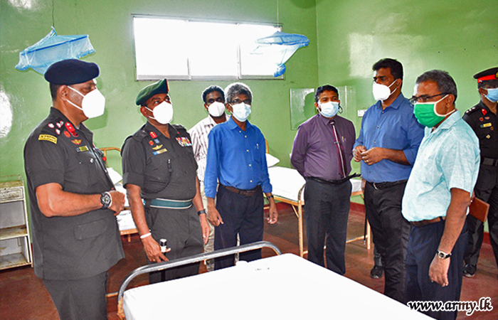 வவுனியா ஆயுர்வேத வைத்தியசாலை படையினரால் இடைநிலை பராமரிப்பு நிலையமாக மாற்றியமைப்பு 