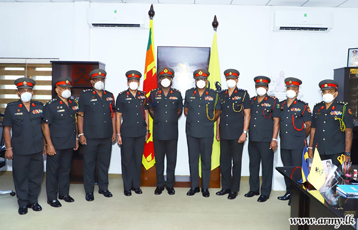 SLAVF's New Brigadiers Pay Courtesies to Their Commandant 