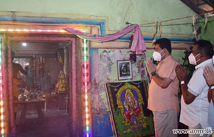 Special Kovil Pooja Blesses Security Forces & Civilians 